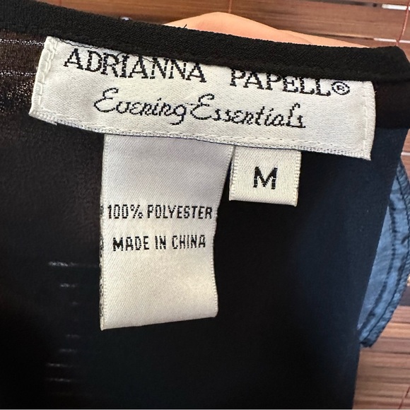 Adrianna Papell Evening Essentials Vintage Black Sheer Beaded Sequin Jacket Top - Picture 10 of 10